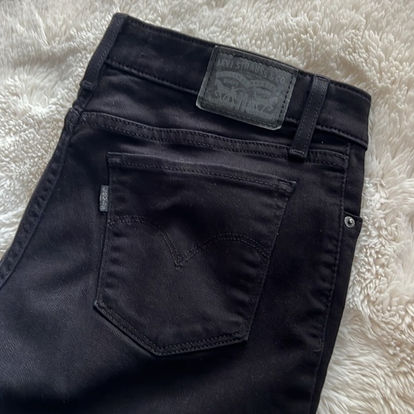 Levi’s 711 Black Distressed skinny jeans, Size 27 - Picture 7 of 8